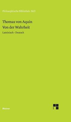 Book cover for Von Der Wahrheit: de Veritate (Quaestio I). Lateinisch - Deutsch.