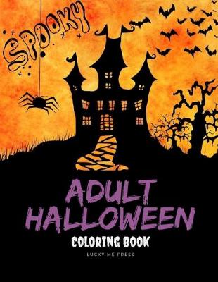 Book cover for Adult Halloween Coloring Book