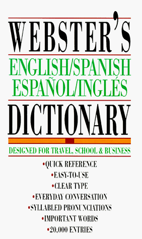 Book cover for Webster's English/Spanish