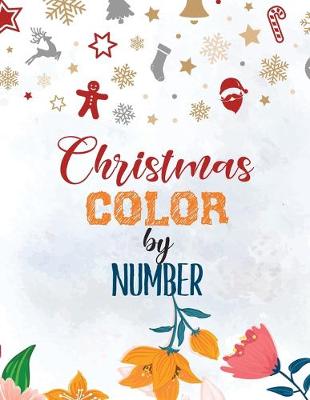 Book cover for Christmas Color by Number