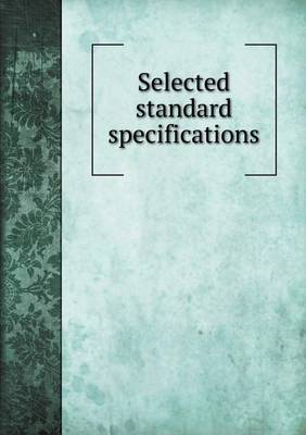 Book cover for Selected standard specifications