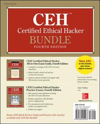 Book cover for CEH Certified Ethical Hacker Bundle, Fourth Edition
