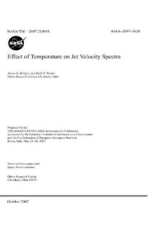 Cover of Effect of Temperature on Jet Velocity Spectra