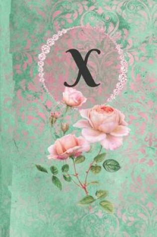 Cover of Personalized Monogrammed Letter X Journal