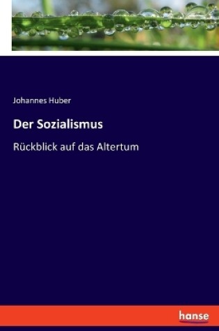 Cover of Der Sozialismus