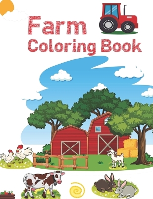 Book cover for Farm Coloring Book