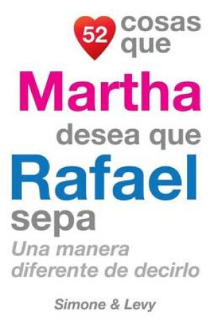 Cover of 52 Cosas Que Martha Desea Que Rafael Sepa