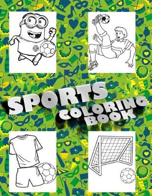 Book cover for Sports Coloring Book