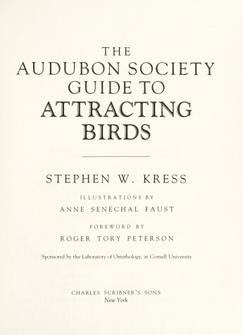 Book cover for Audubon Attracting Birds Guide