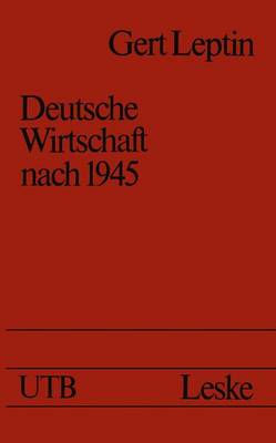 Book cover for Deutsche Wirtschaft Nach 1945