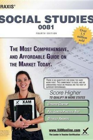 Cover of Praxis Social Studies 0081 Teacher Certification Study Guide Test Prep