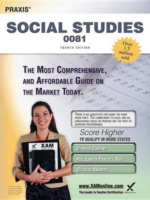 Book cover for Praxis Social Studies 0081 Teacher Certification Study Guide Test Prep