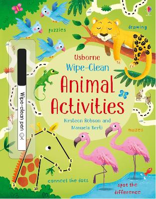 Book cover for Wipe-Clean Animal Activities