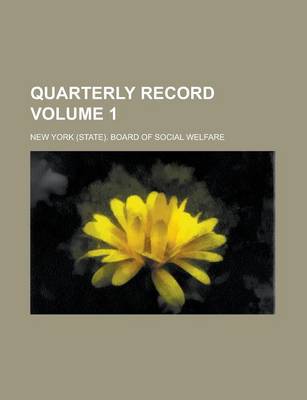 Book cover for Quarterly Record Volume 1