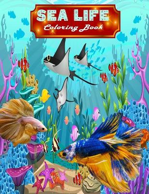 Book cover for Sea Life Coloring Book