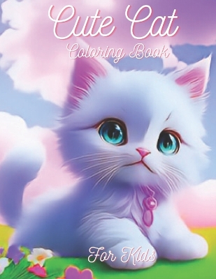 Book cover for Cute Cat Coloring Book