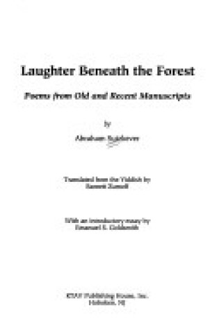 Cover of Laughter beneath the Forest