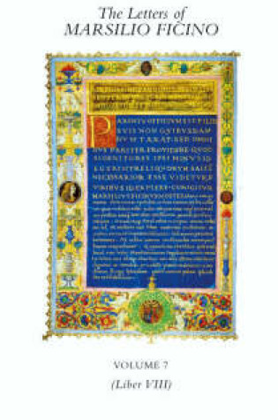 Cover of The Letters of Marsilio Ficino