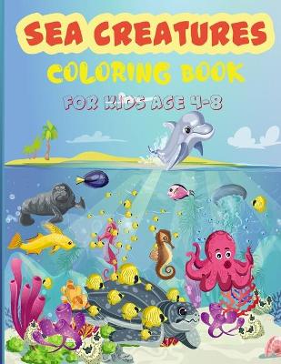 Book cover for Sea Creatures Coloring Book