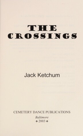 Book cover for The Crossings