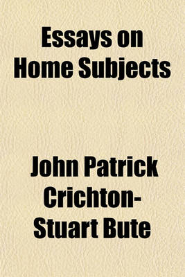 Book cover for Essays on Home Subjects