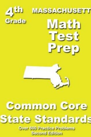 Cover of Massachusetts 4th Grade Math Test Prep