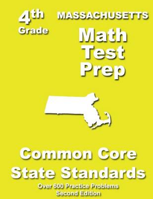 Book cover for Massachusetts 4th Grade Math Test Prep