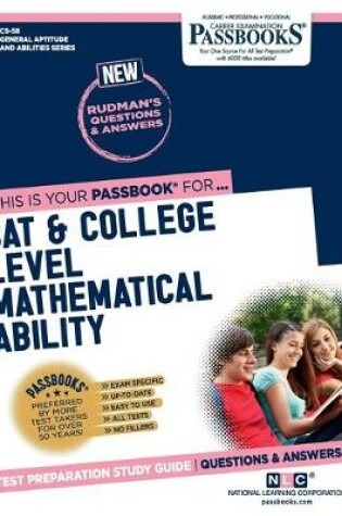 Cover of SAT & College Level Mathematical Ability (CS-58)