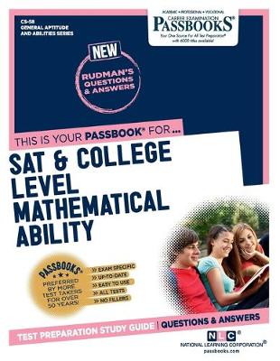 Book cover for SAT & College Level Mathematical Ability (CS-58)