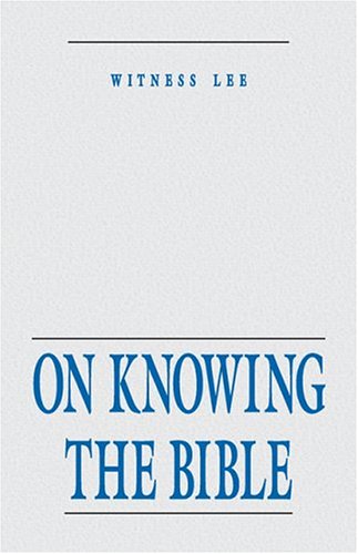 Book cover for On Knowing the Bible