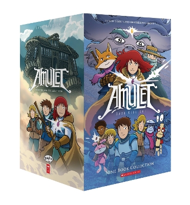 Book cover for Amulet Box set 1-9 Graphix