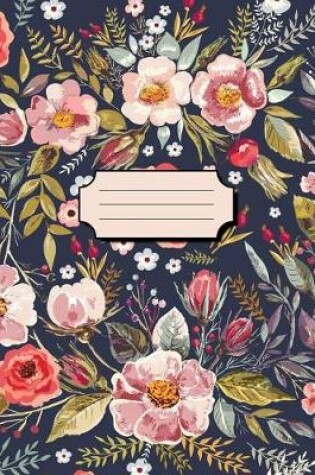 Cover of Pretty Watercolor Flowers Notebook