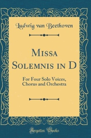 Cover of Missa Solemnis in D