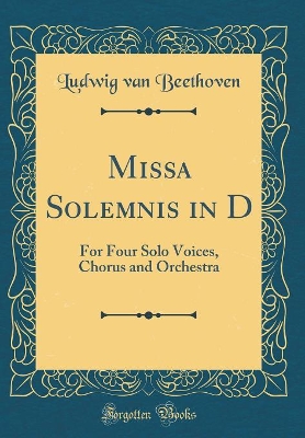 Book cover for Missa Solemnis in D