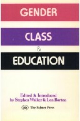 Cover of Gender Class & Educatn Pb