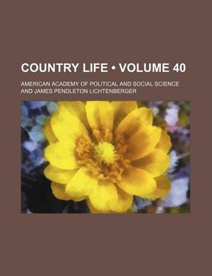 Book cover for Country Life (Volume 40)