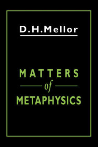 Cover of Matters of Metaphysics