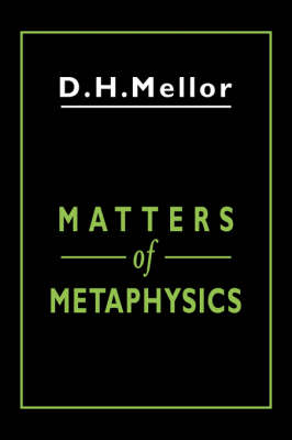 Book cover for Matters of Metaphysics