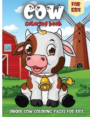 Book cover for Cow Coloring Book For Kids