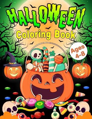 Book cover for Halloween Coloring Book for Kids Ages 4-8 Years Old