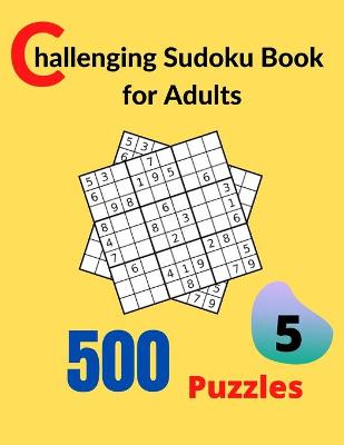 Book cover for Challenging Sudoku Book for Adults Volume 5