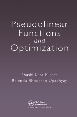 Cover of Pseudolinear Functions and Optimization