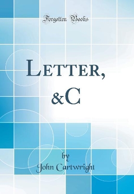 Book cover for Letter, &c (Classic Reprint)