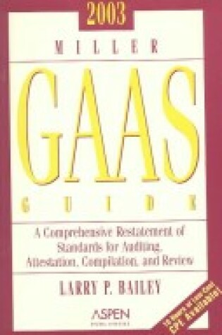 Cover of 2003 Miller Gaas Guide