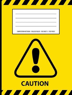 Book cover for Caution Warning Periodic Table Chemistry Composition Notebook