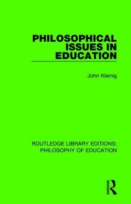 Cover of Philosophical Issues in Education