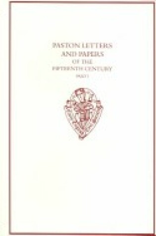 Cover of Paston Letters and Papers of the Fifteenth Century Part II