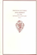 Book cover for Paston Letters and Papers of the Fifteenth Century Part II