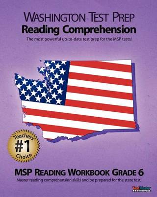 Book cover for Washington Test Prep Reading Comprehension Msp Reading Workbook Grade 6