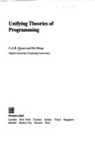 Cover of Unified Theories Of Programming